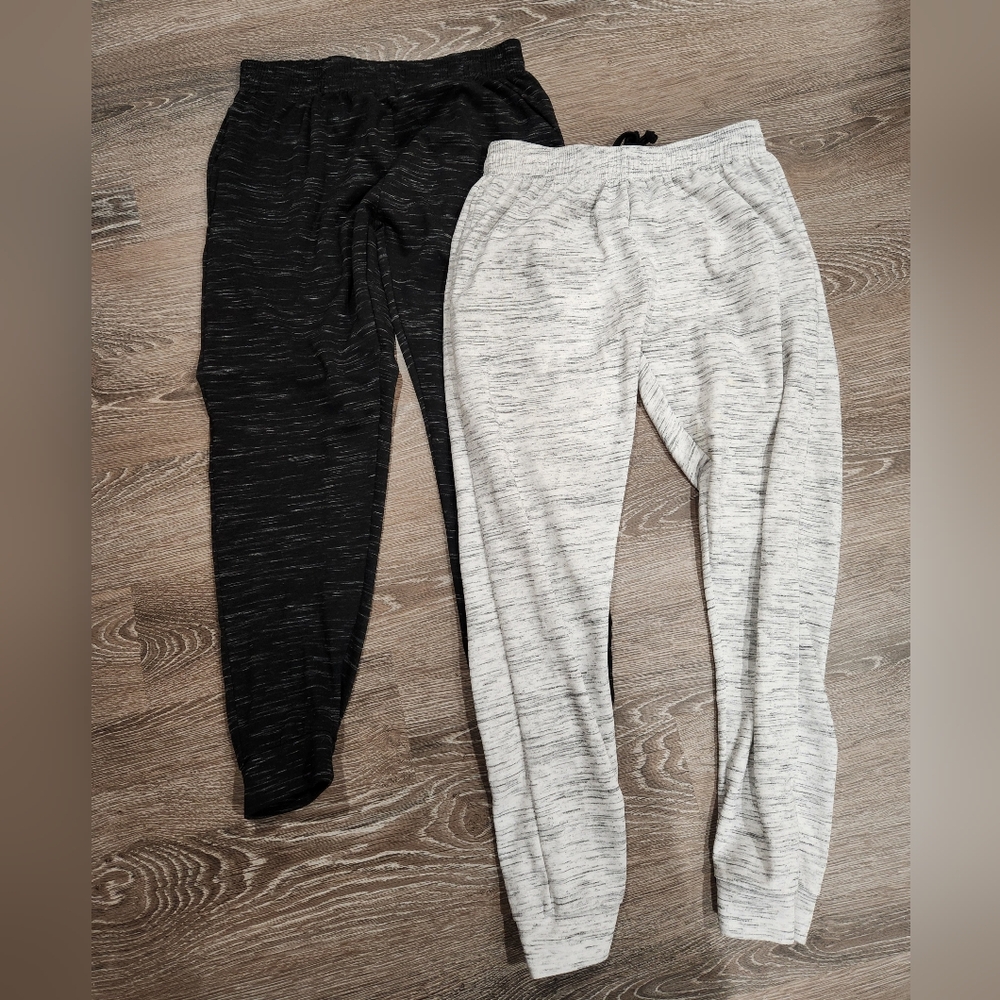 Black and Gray Jogger Pants